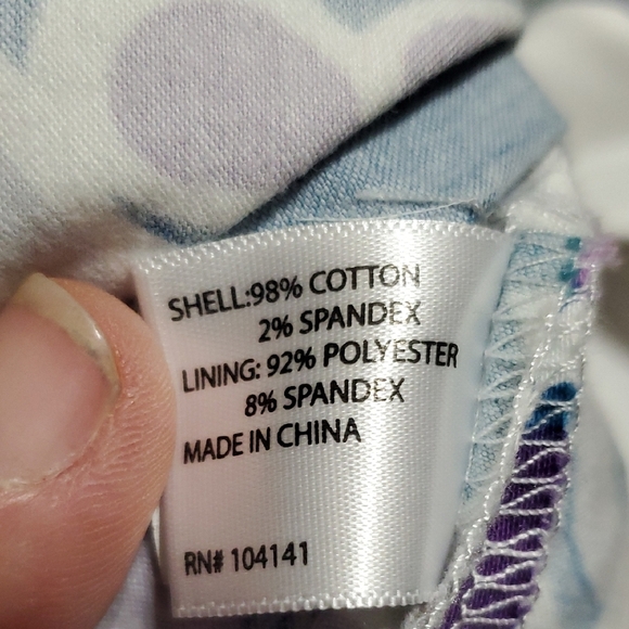 Lady Hagen Purple and Blue Patterned Skort - Picture 8 of 8